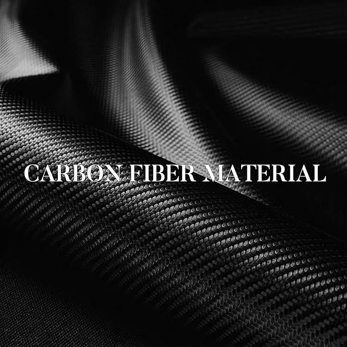 Carbon Fiber Steering Wheel Cover Universal 3pcs Protector Matte Black | Snap on Car Steering Wheel Cover Accessories 3pcs Set Wrap Grip Non Slip Protector - Image 2
