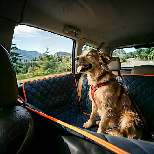 Luxury Dog Car Seat Cover for Back Seat Breathable Mesh Window Dog Hammock for Car 4-Layer Heavy Duty Waterproof Pet Seat Protector Scratch-Proof Car Seat Cover Perfect for Family Road Trips - Image 2