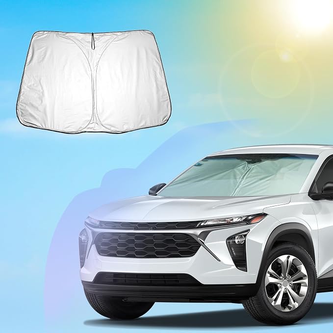 SXCY 2024 2025 2026 Chevy Trax Windshield Sunshade for 2024 2025 2026 Chevy Trax LS/1RS/LT/2RS/ACTIV Accessories 2024 2025 2026 Trax Sunshade Windshield 2024 2025 2026 Trax Foldable Sunshade - Image 9