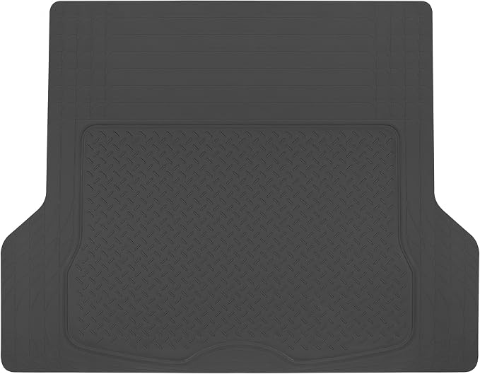 Heavy Duty Cargo Liner Floor Mat-All Weather Trunk Protection, Trimmable to Fit & Durable HD Rubber Protection for Car SUV Sedan Auto by BDK