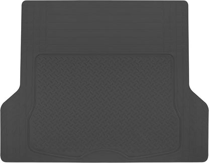 Heavy Duty Cargo Liner Floor Mat-All Weather Trunk Protection, Trimmable to Fit & Durable HD Rubber Protection for Car SUV Sedan Auto by BDK