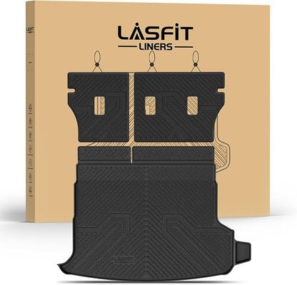 LASFIT Cargo Mat for Subaru Forester 2025-2026 (Only Hybrid) | All Weather TPE Custom Fit Easy Clean Durable Cargo Tray Liner Trunk Mat & Backrest Mats Accessories, Black by LASFIT