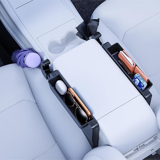 Car Steering Wheel Tray Table & Seat Gap Filler Organizer 2-in-1 Foldable Adjustable Car Food Tray Laptop Desk for Drivers Eating & Working - Image 8