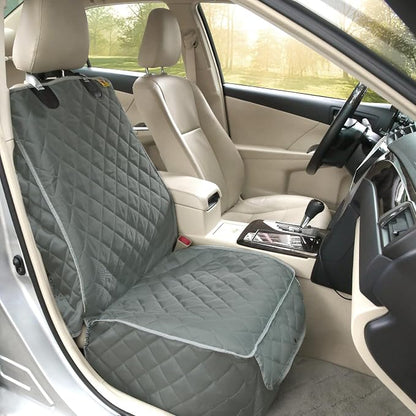 Bark Lover Deluxe Dog Seat Cover for Front Seat-More Durable Spill-Resistant Front Seat Protector, High Heat Resistant and Nonslip Front Seat Cover for Dogs Kids, Universal Size (Grey,1 Pack) by BarkLover