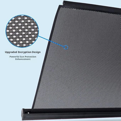 Retractable Car Side Window Sunshade,2026 Auto Static Cling Mesh Shade for UV Protection & Heat Block, Keeps Baby & Pet Safe from Sun Glare,Easy Self-Retracting Roller for Most Cars,Trucks,SUVs(Right - Image 4