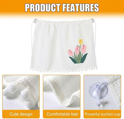Car Side Window Sun Shade Privacy Curtain for Baby, Large Tulip | Blackout UV Protection Car Window Shades with Suction Cup for Back Seat - Cute Auto Camping Windows Screen Shades - Image 3