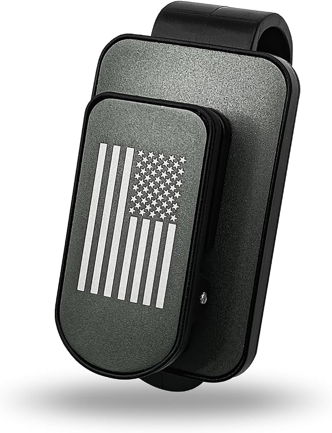 Sunglass Holder for Car Visor American Flag Universal Clip On Organizer Card Ticket Clip for Thin and Thick Eyeglasses and Shades Secure Easy Access Car Visor Accessory(Grey) by Unknown