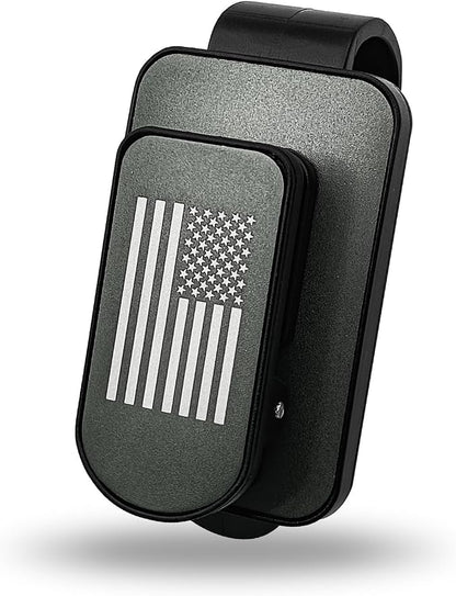 Sunglass Holder for Car Visor American Flag Universal Clip On Organizer Card Ticket Clip for Thin and Thick Eyeglasses and Shades Secure Easy Access Car Visor Accessory(Grey) by Unknown