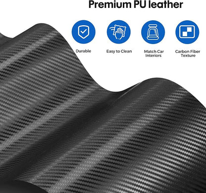 Upgraded Car Tissue Holder Premium PU Leather Tissue Box Cover Keep Tidy Backseat Rectangular Napkin Holder for Car Fits for 100-160 Regular Size Tissues Multi-Position Organizer in Cars Black - Image 4