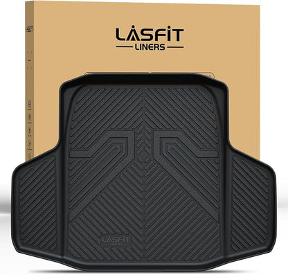 LASFIT Trunk Mat for Honda Accord Sedan 2018-2026 Gas & Hybrid | All Weather Custom Fit Anti-Slip Pet Friendly Easy Clean TPE Trunk Liner Cargo Mat Accessories, Black by LASFIT