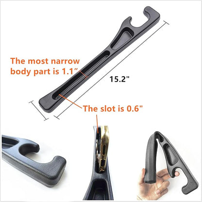 2 Pack Car Seat Gap Filler Stopper/Catcher, No-Drop Guard Insert Blocker | between Seat and Console Black Auto Crevice Strip Pad plug Seat Gap Guard Spacer A02 - Image 3