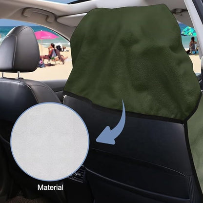 SEANATIVE Car Towel Seat Covers, Washable Seat Protector, One Towel Cushion Cover, Fit Beach Swimming Outdoor Sports, Universal Fit Most Cars Trucks SUVs, Coconut Plam Print - Image 6