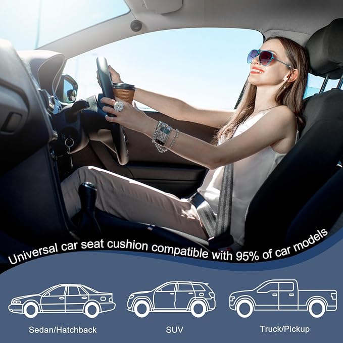 2 Pack Gray Ventilated Bottom Car Seat Cover | 3D Air Mesh, PU Leather, Breathable, Front, with Storage pocket, Universal Fit for Car Truck SUV, Easy to Install - Image 8