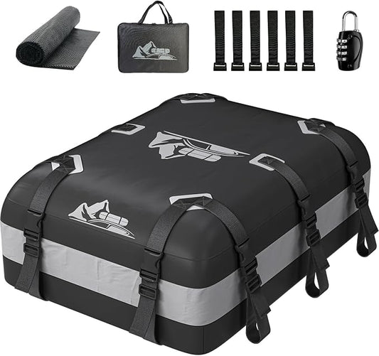 Car Rooftop Cargo Carrier Bag 15-20 Cubic Feet(20Cu.Ft-Gray) by Unknown