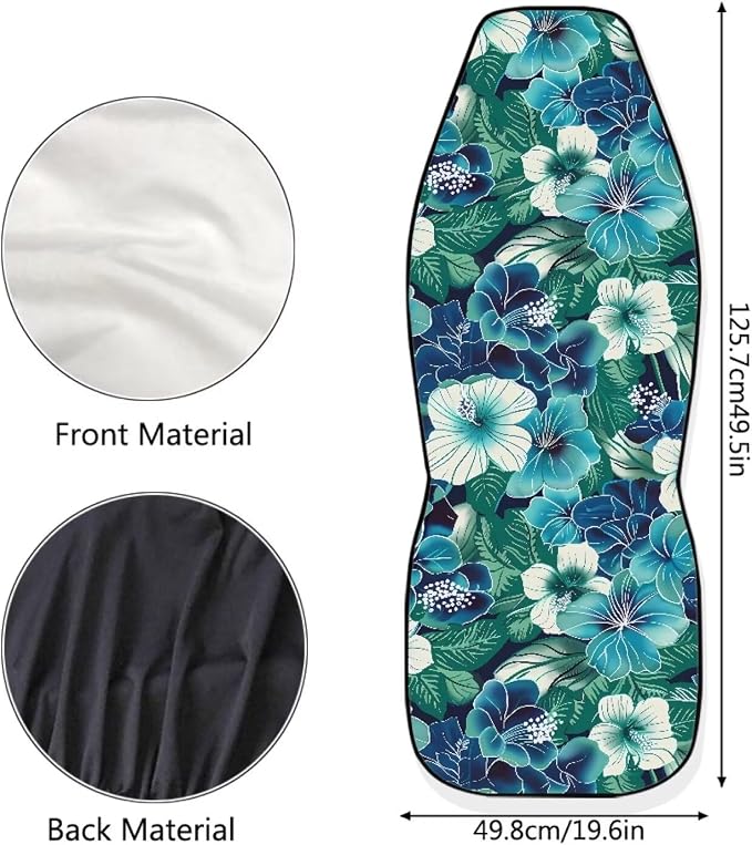 Hawaii Floral Seat Covers for Cars Front Seat, Tropical Hibiscus Seat Covers Car Seat Protectors for Women Men Automotive Interior Covers Universal fit SUV Truck Van Sedans - Image 5