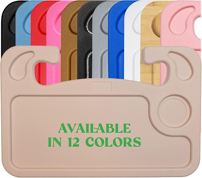 lebogner Steering Wheel Tray, Car Food Trays for Eating, Laptop, Tablet, iPad Or Notebook, Hook On Auto Steering Wheel (Steering Wheel Tray, Beige) by lebogner