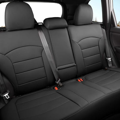 Custom Seat Covers for 2026 Subaru Forester,Rear w/Armrest,Faux Leather | Full Set Suv Seat Cushion,Easy Installation,Factory Look,Waterproof Car Seat Protector (Black) - Image 8
