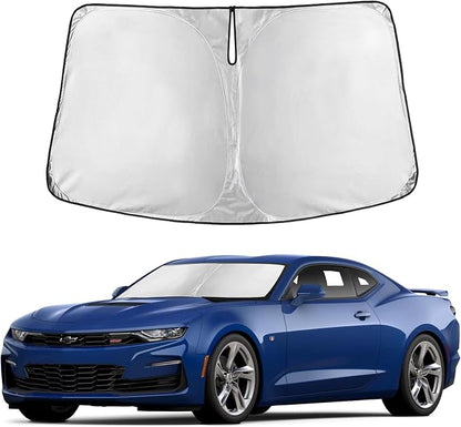 Autovir Windshield Sun Shade Fit for 2016-2023 2024 2025 Chevrolet Camaro | Sunshade, Front Car Window Shades Sun Visor, Blocks UV Rays & Heat, Car Accessories by Autovir