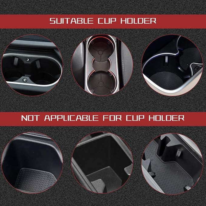 2 in 1 Car Cup Holder Expander with Phone Holder, 2.6"-3.93" Vehicle Cupholder Extender Adapter with Expandable Base, Auto Interior Water Bottle Accessories, Universal fit - Image 6
