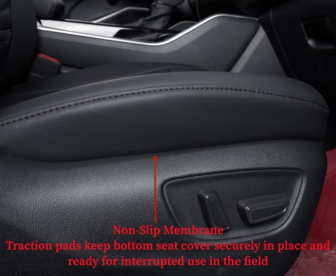 Full Set Car Seat Covers for Honda Odyssey 2005-2010,8-Seater,Faux Leather | for EX,EX-L,Touring,2nd Row 40/20/40 Split Seat,Waterproof Seat Protector,Fit Like A Glove(Black) - Image 5