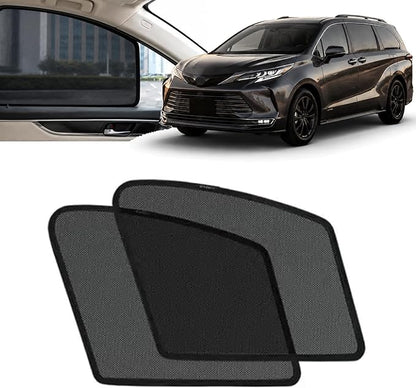 Car Side Window Sun Shades Fit for Toyota Sienna 2021-2026,Breathable Mesh Car Curtains Protection Heat and UV & Privacy for Baby Sleeping Camping,2Pcs-Front Window by Unknown
