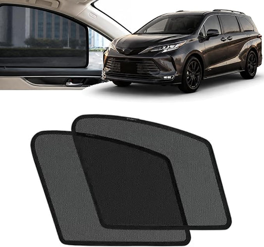 Car Side Window Sun Shades Fit for Toyota Sienna 2021-2026,Breathable Mesh Car Curtains Protection Heat and UV & Privacy for Baby Sleeping Camping,2Pcs-Front Window by Unknown