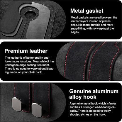 Car Purse Hook Purse Hook for Car Seats Headrest Car Seat Hooks,Heavy Duty Vehicle Organizer for Handbags, Groceries, Purses, Keep Car Tidy (Black, 2 Pack) - Image 6