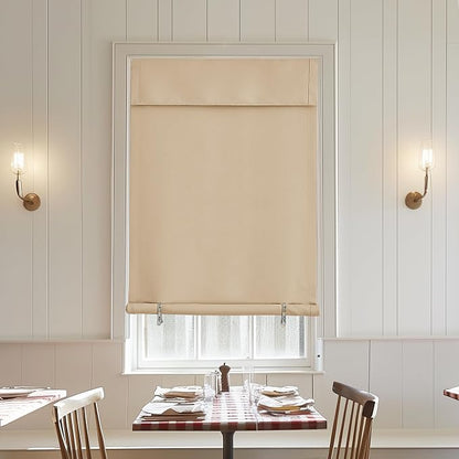 NICETOWN Biscotti Beige Sidelight Door Curtains 72 Inches Long for Kitchen | Farmhouse Self Stick Window Blinds Light Block Insulating Curtains for Baby Nursery, W36 x L72, 1 Piece - Image 7