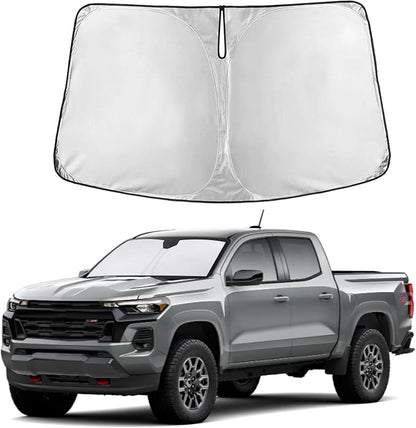Autovir Windshield Sun Shade Fit for 2015-2024 2025 2026 Chevrolet Colorado | Sunshade, Front Car Window Shades Sun Visor, Blocks UV Rays & Heat, Car Accessories by Autovir