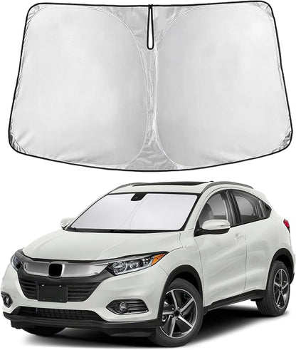 Autovir Windshield Sun Shade Fit for 2016-2020 2021 2022 Honda HRV | Sunshade, Front Car Window Shades Sun Visor, Blocks UV Rays & Heat, Car Accessories by Autovir