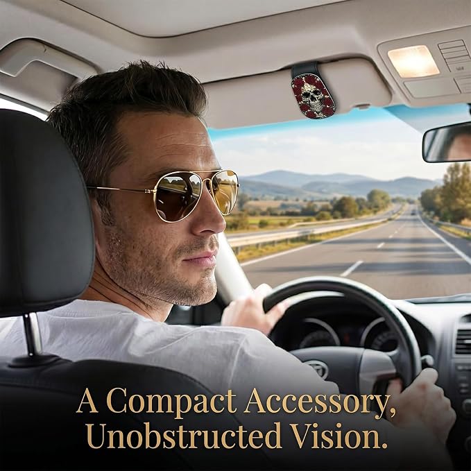 Ocean Turtle Car Sunglasses Holder Universal Magnetic Visor Accessories | Sea Turtle Cars Accessories Leather Glasses Clip for Sun Visor Eyeglass Hanger Organizer for Women and Men Gifts Decor - Image 8