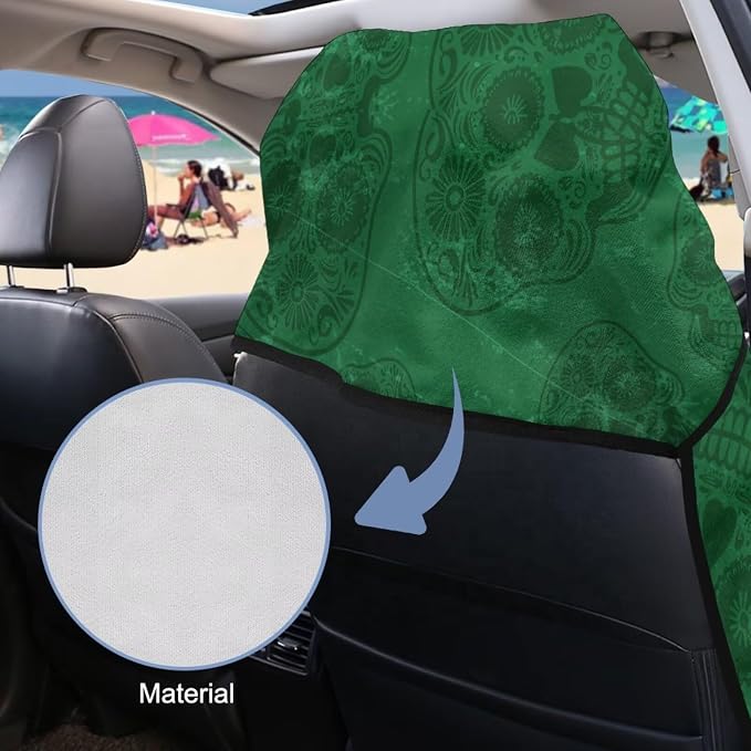 SEANATIVE Car Seat Towel Cover, Universal Car Seat Cover and Changing Towel, Super Absorbent Transition & Seat Wrap, Ideal for Gym Swimming Surfing Running, Mexican Flag Print - Image 6