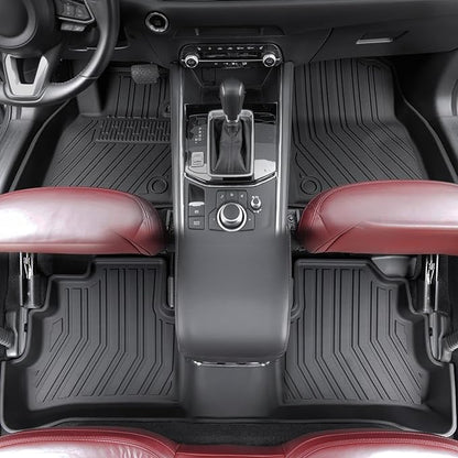 Floor Mats for 2017-2025 Mazda CX-5 Accessories | Full-Coverage Set with Cargo Liner & Backrest Protector, Odorless & Durable, All-Weather Protection, 3D Laser Fit - Image 3
