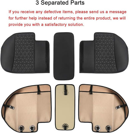 Black Panther Luxury PU Leather Rear Car Seat Cover Adjustable Length (49-55'') Back Seat Protector Fits 90% Vehicles (Sedan SUV Truck), for Seat Bottom Only,Triangle Quilting Design,Burgundy - Image 4