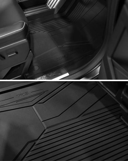 3W Floor Mats for Tesla Cybertruck 2023 2024 2025 2026,TPE All Weather Liner - Image 9