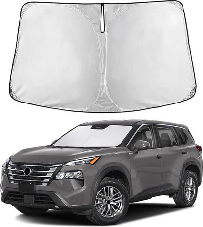 Autovir Windshield Sun Shade Fit for 2021-2024 2025 2026 Nissan Rogue | Sunshade, Front Car Window Shades Sun Visor, Blocks UV Rays & Heat, Car Accessories by Autovir