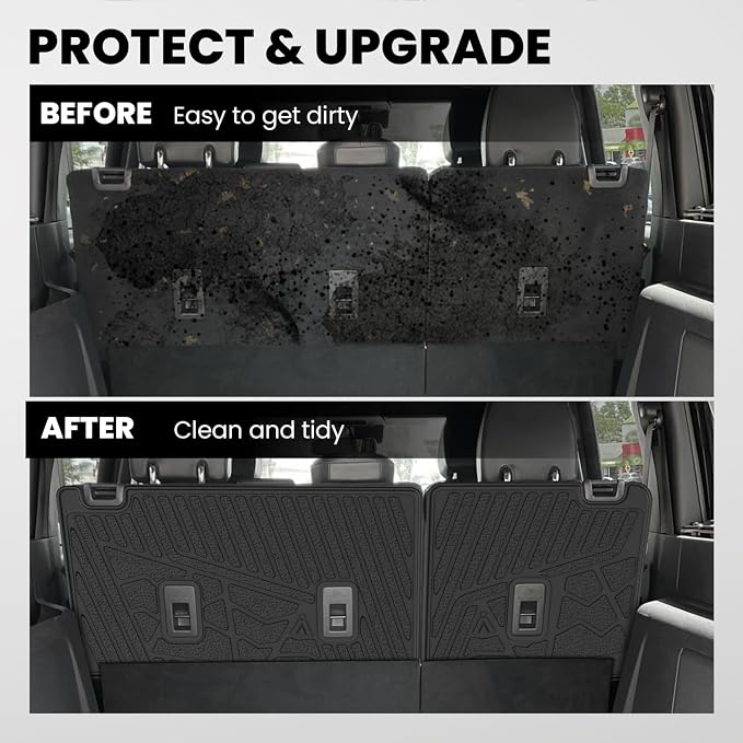 LASFIT Rear Back Seat Cover for Ford Bronco 4-Door 2021-2026 Backrest Mats | All Weather Waterproof Protector Split-Seat Design Seat Back Liner Non-Slip Easy Clean, Not Fit Bronco Sport or 2 Door - Image 2
