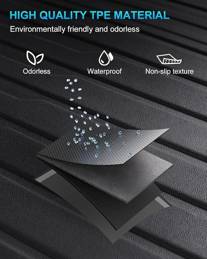 2nd Row Seatback Protector Compatible with Tesla Model Y 2020-2024 5 Seat Back Seat Cover All Weather Cargo Liner Model Y Accessories | Custom Fit Trunk Protection (3PCS Backrest Protector) - Image 2