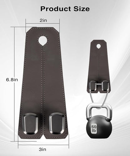 Car Hooks for Purses, 4PCS Car Purse Holder Hook Luxurious Leather 100% Metal Car Hooks for Headrest Multifunctional Car Hangers for Seat Car Seat Back Storage Hook Accessories (Brown) - Image 6