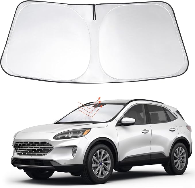 Windshield Sun Shade Sunshade for 2020-2025 2026 Ford Escape | Full covered for windshield, Foldable & Durable, Block UV Rays, Reduce Heat, Easy to install, Keeps Car Cooler by LHFLIVE