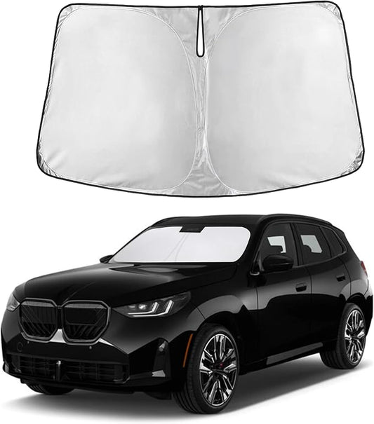 Autovir Windshield Sun Shade Fit for 2018-2024 2025 2026 BMW X3 | Sunshade, Front Car Window Shades Sun Visor, Blocks UV Rays & Heat, Car Accessories by Autovir