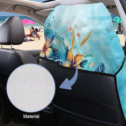 Car Towel Seat Cover 1 Piece Sea Turtle Car Seat Cover Protector Front Seats Breathable Comfortable Universal Fit for SUV Van Truck Sedan - Image 3