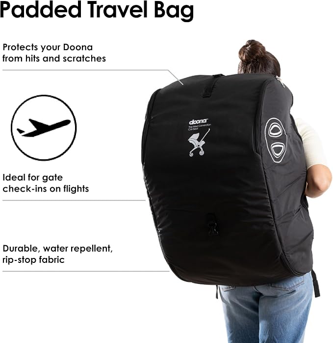 Doona Padded Travel Bag, Black - Image 2