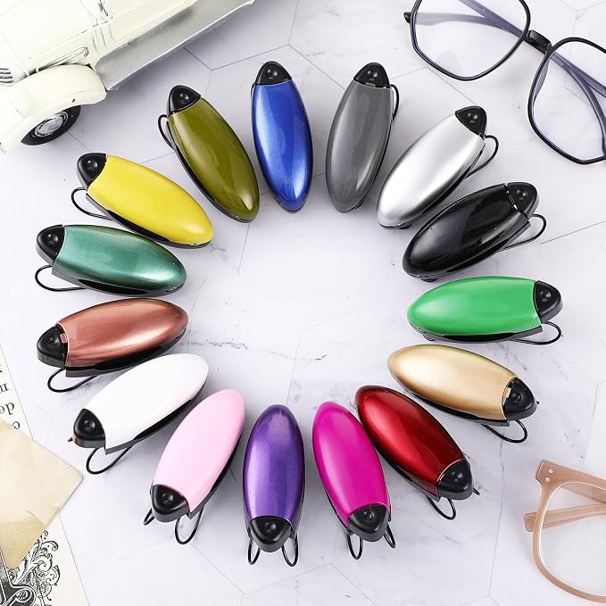 Frienda 30 Pieces Car Sunglasses Holder for Sun Visor Car Clip Bulk, Accessories Interior Eyeglasses Mount Ticket Card Clip Glasses Holder Auto Clip Holder(15 Colors) - Image 2