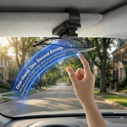 2PCS Sunglass Holder for Car Sun Visor, Metal Multi-Functional Automotive Eyeglass & Ticket Card Organizer Clip, Non-Slip Vehicle Interior Storage Accessories for SUV Truck (Gray) - Image 5