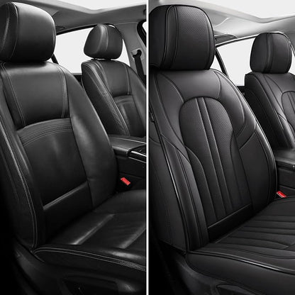MINGBRON Front Car Seat Covers,Car Seat Protector Waterproof,Seat Covers Front Set, Car Seat Protectors,Automotive Seat Covers Fit for Most Cars Black - Image 3