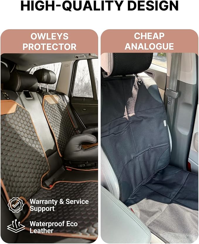 Set Seat Back Organizer & Car Seat Protector Hexy Waterproof & Non-Slip Protector for Child Car Cushion for Leather and Fabric Seats (Hexy 2pcs) - Image 4