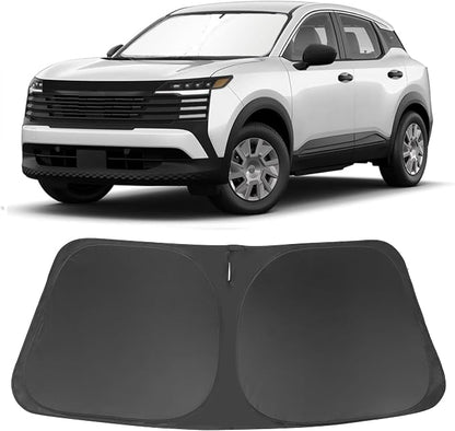 Windshield Sun Shade for 2025 2026 Nissan Kicks Accessories | Full covered, Foldable & Durable, Block UV Rays, Reduce Heat, Easy to install, Keep Car Cooler by LHFLIVE
