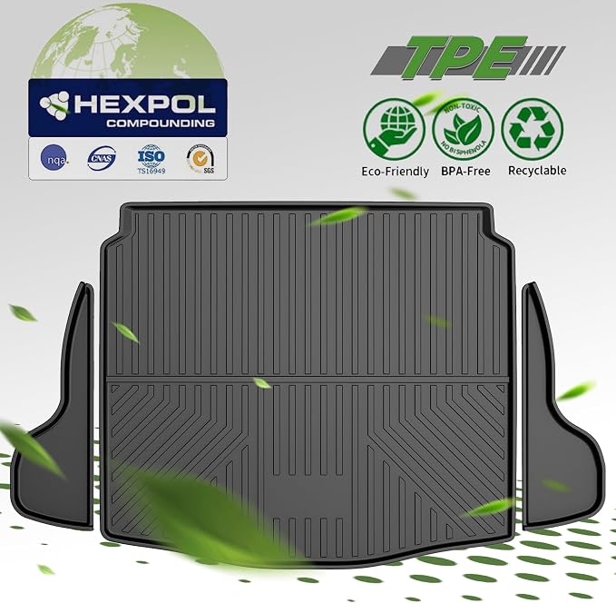Upgrade Corolla Cross SUV Cargo Liner | Custom Fit Trunk Mat Compatible with 2022 2023 2024 2025 Toyota Corolla Cross (FWD Models Only) | All Weather TPE Cargo Mat for Corolla Cross - Image 2