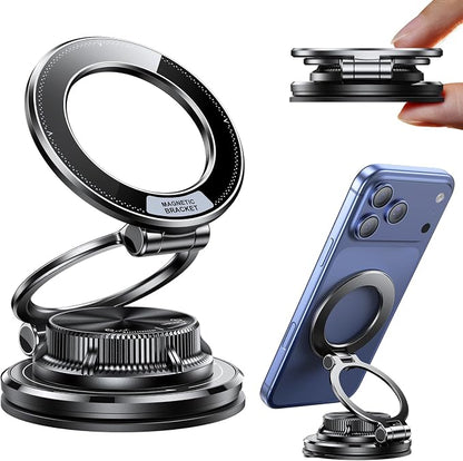for MagSafe Car Mount [95LBS Max Suction & 2400gf Strong Magnet] | Ultra-Thin 360° Adjustable Vacuum Magnetic Car Cell Phone Holder [All-Metal] for iPhone 17-12 Pro Max & Android by Otemly